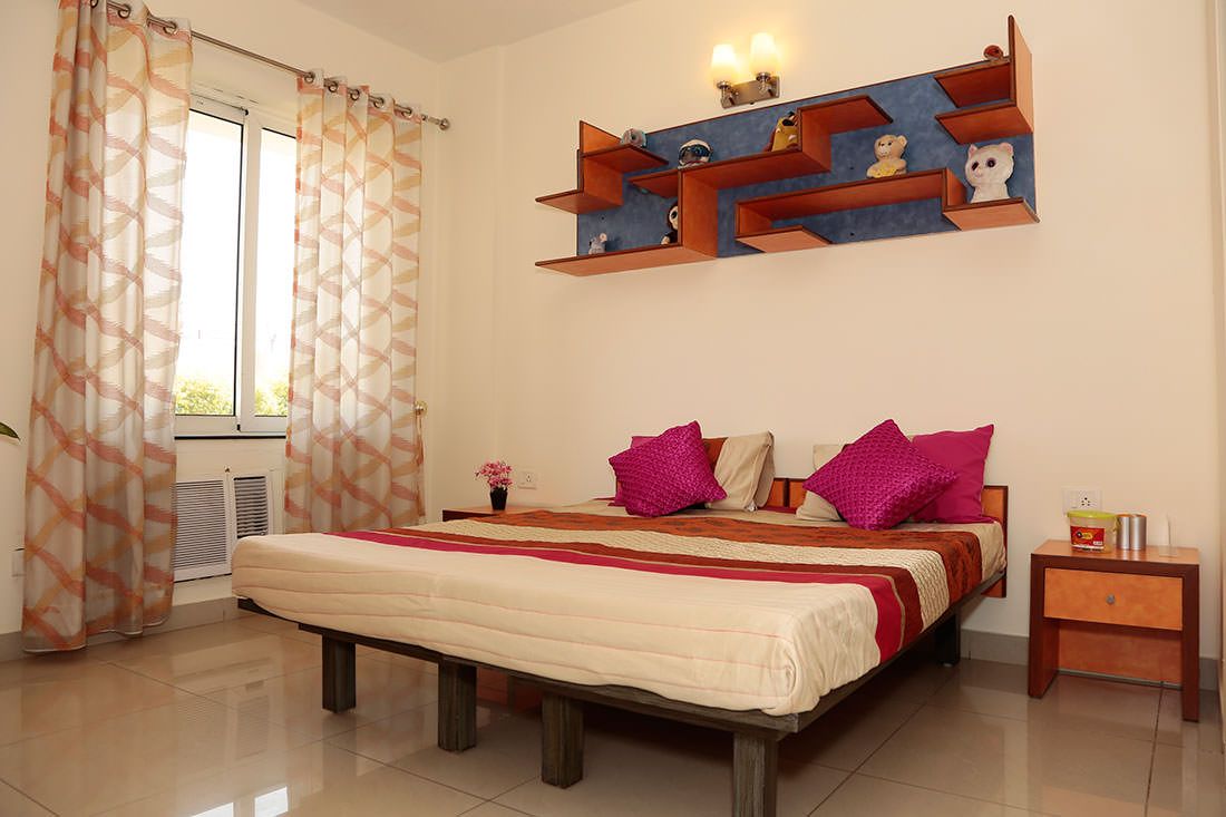 Master Bedroom of 3BHK Sample Flat