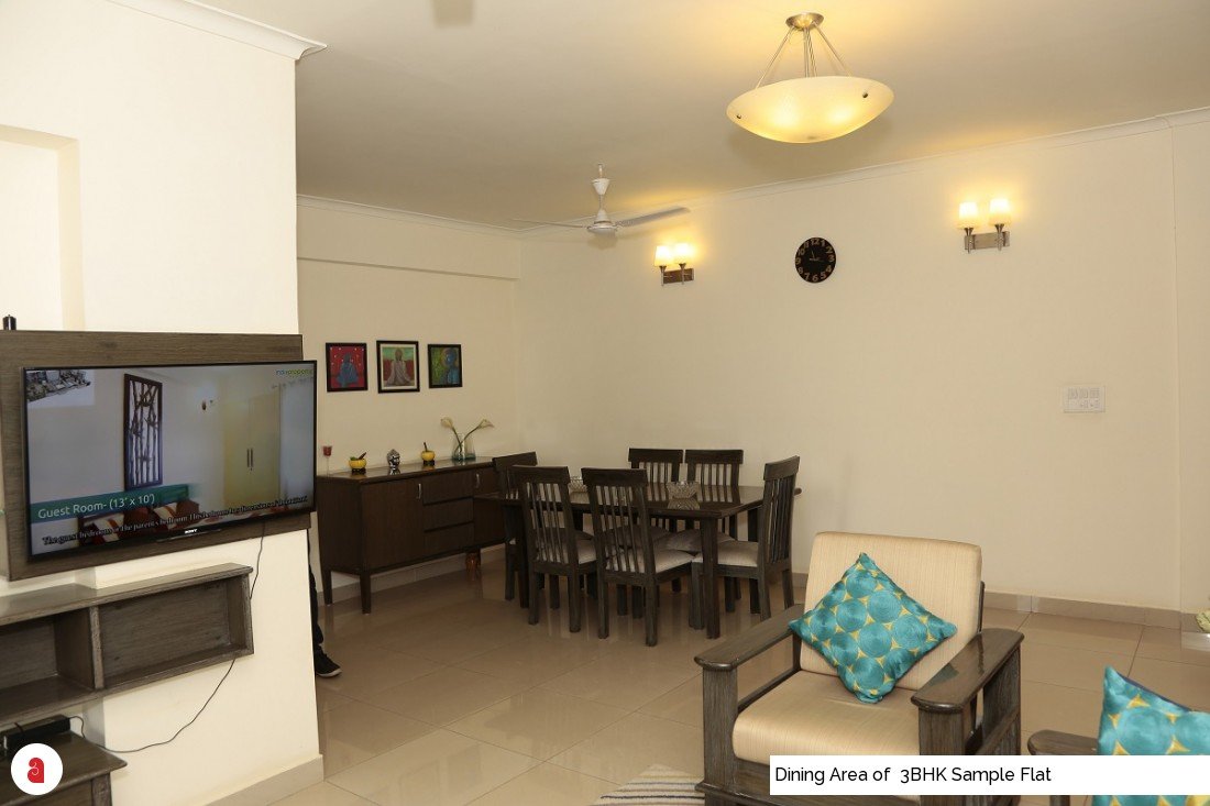 Dining Area of  3BHK Sample Flat