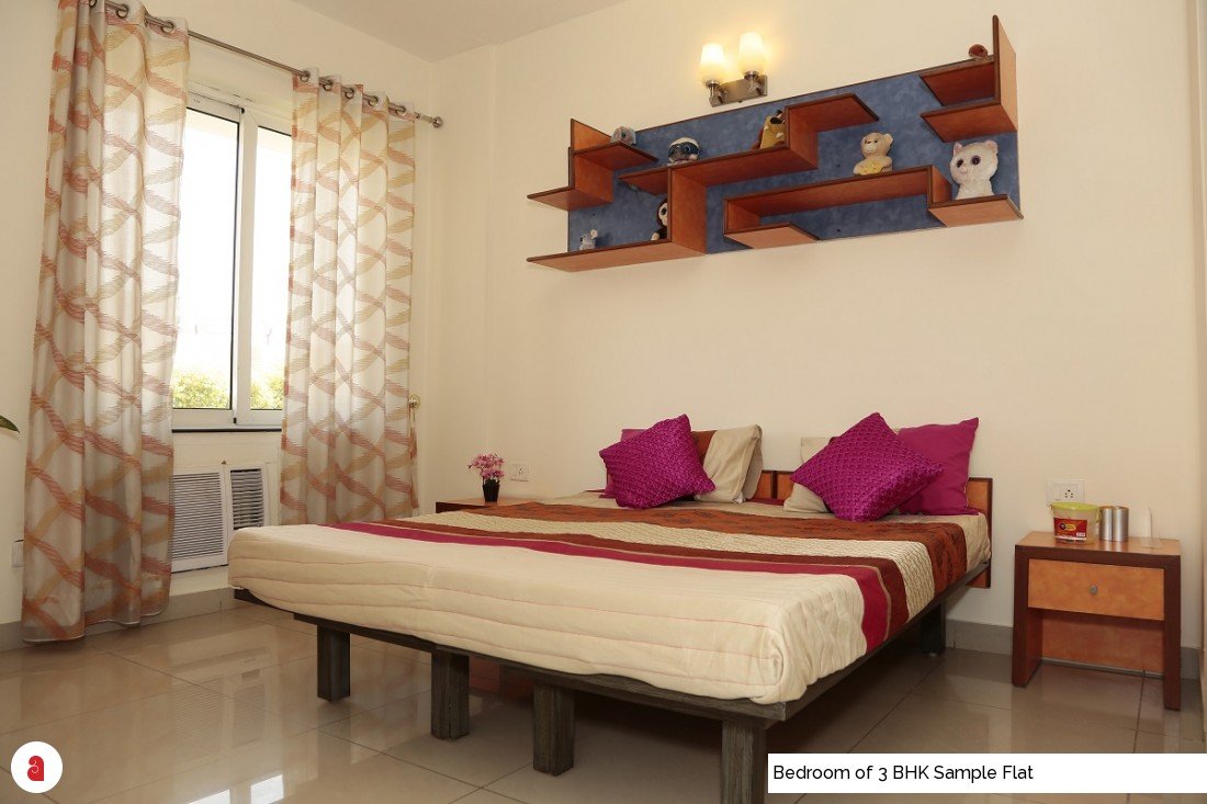 Bedroom of 3 BHK Sample Flat