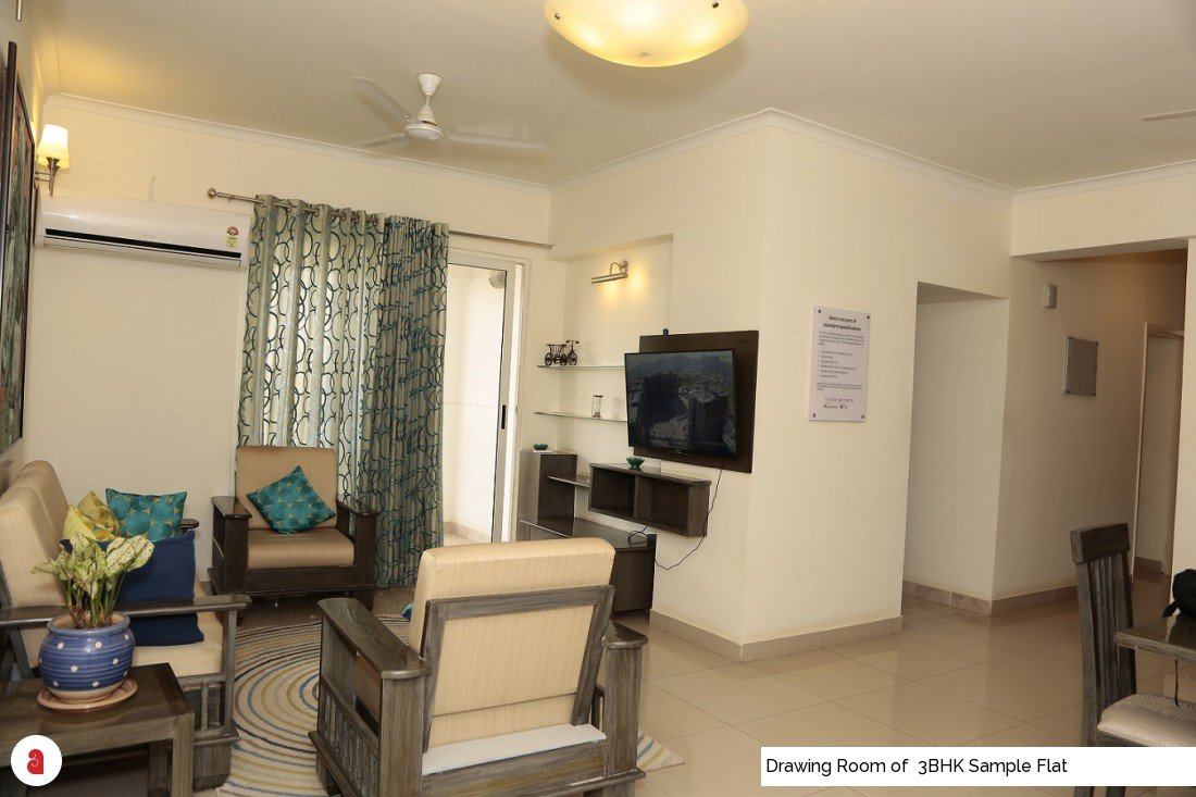 Drawing Room of  3BHK Sample Flat